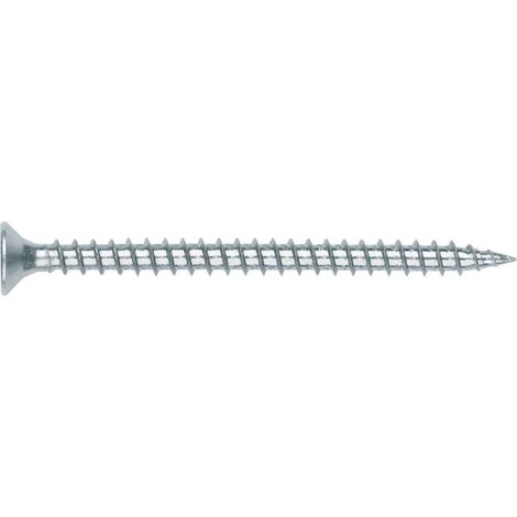 Tirefond Rocket Pozidriv Vis autoperceuses zincado tête 90 5,0 x 120 (1/3)