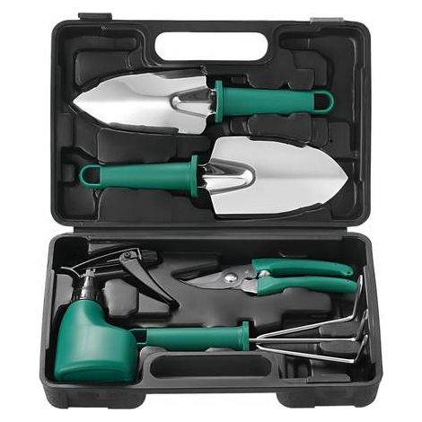 Kit Outils Jardinage 5 Pièces - Ensemble Durable, Plantation, Désherbage, Entretien, Jardin et Balcon