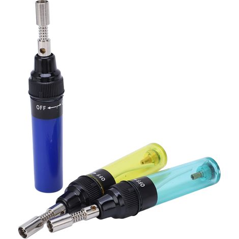 3 Pcs Fer à Souder Gaz Chauffe Rapide, Pistolet Butane Pratique et Élégant, Torche Soudure Portable à Allumage Facile (1/5)