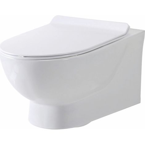 Orbit Riva Rimless Wall Hung Pan - Excluding Seat (1/3)