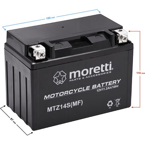 Batería Moretti AGM (Gel) MTZ14S (1/2)