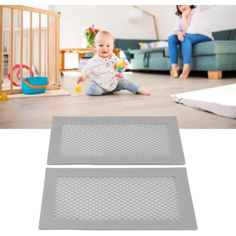 Couvercle de protection en silicone pour grille d'aération de sol, sécurité bébé, poussière (1/5)