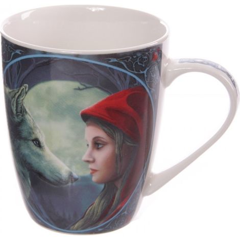 Mug Chaperon rouge et loup sous la pleine lune par Lisa Parker (1/5)