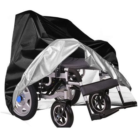 Housse De Protection Pour Fauteuil Roulant Électrique, Protection De Stockage Étanche Pour Fauteuil Roulant Manuel, Housse De Pluie Extérieure Anti-Poussière 100x75x100cm(Le Noir) (1/5)
