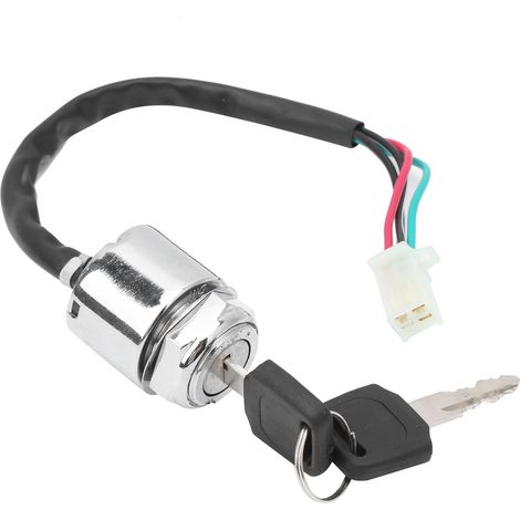 Zündschalter-Set für Motorräder und Elektrofahrräder mit 2 Schlüsseln, universeller Ersatz für ATV, Mini-Moto und Dirtbike (1/5)