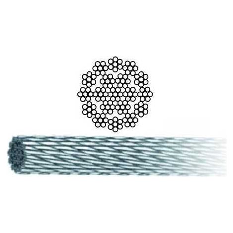VIGOR-BLINKY 8011779393998 Funi Acciaio Zincato Antigiro 133 Fili 19x7 25mt Diametro 4mm colore Acciaio (1/2)