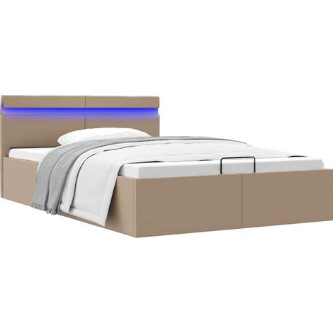 Cama canapé hidráulica sin colchón capuchino 140x200 cm (1/5)