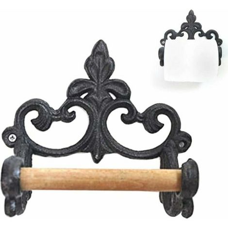 Porte-mouchoirs, porte-serviettes, porte-papier toilette rétro en fer forgé, accessoires de cuisine et de salle de bain (1/5)