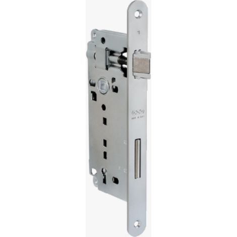 AGB - SERRATURA  DA INFILARE PER PORTE INTERNE (A14) PATENT D90 F22 E50 - ACCIAIO BRONZATO (1/3)