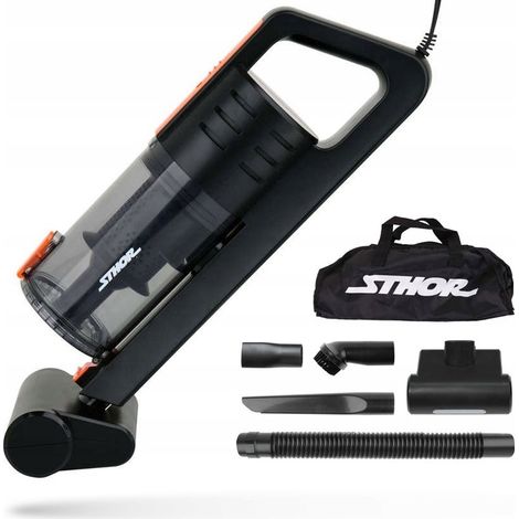 ASPIRAPOLVERE PER AUTO SENZA SACCHETTO STHOR, POTENTE TURBOBRUSCOTTO 5.5kPa 12V 82967