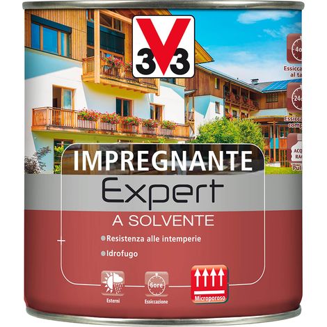 Impregnante Expert Solvente 2,5 Noce Antico per Proteggere i Supporti in Legno Esterno (1/2)