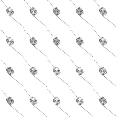 Lot de 20 poubelles à ressort en acier inoxydable 3,3 x 0,7 x 0,5 cm pour presse manuelle ou pédale (1/5)