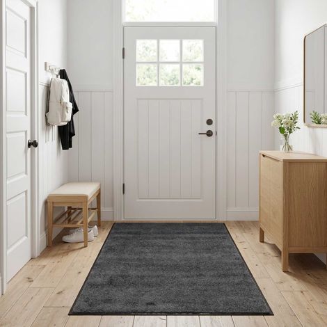 Tapis d'entrée Gris clair 300 x 120 cm 100% Polyamide (1/4)