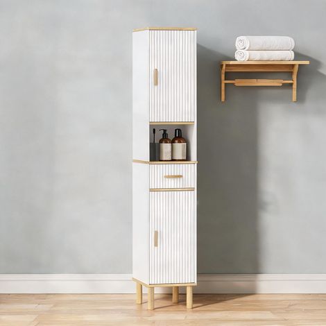 Armoire de rangement blanc 31,5 x 29,7 x 171,5 cm (1/5)