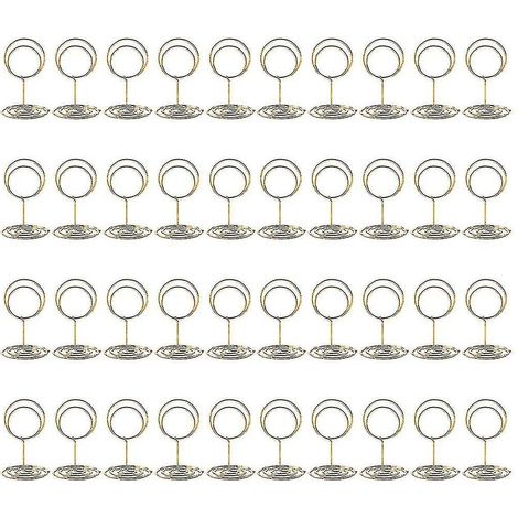40 porte-numéros de table, porte-noms, porte-cartes de table, porte-photos pour réception de mariage (1/5)