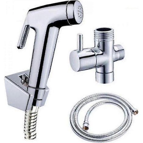 Douchette de salle de bain à jet manuel pour bidet et toilettes avec petit embout (1/4)