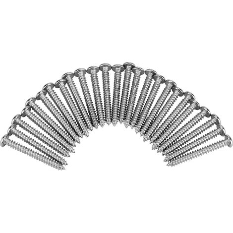 200-teiliges Set M4-Edelstahl-Phillips-Selbstschneidschrauben mit Linsenkopf (1/5)