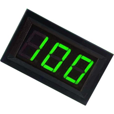 Digitales Voltmeter 0,56 Zoll, 3-Draht-Spannungsmesser, LED-Anzeige, 0–100 V, Zubehör, Grün (1/5)