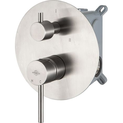 Presto Grifo ducha empotrable 3 vías Nox (1/2)