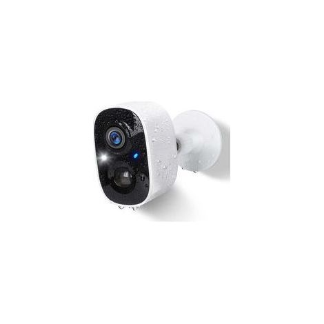 Kabellose WLAN-Überwachungskamera für Außenbereich mit Akku, HD-Innenkamera IP mit farbiger Nachtsicht, PIR-Bewegungserkennung, KI-Erkennung, bidirektionalem Audio, Sirene, wasserdicht nach IP65 (1/3)