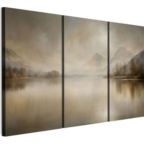Quadro su tela italiana 90 x 60 cm trittico - stile rustico - natura Quadro su tela italiana 120 x 80 cm trittico - stile rustico - natura (1/5)