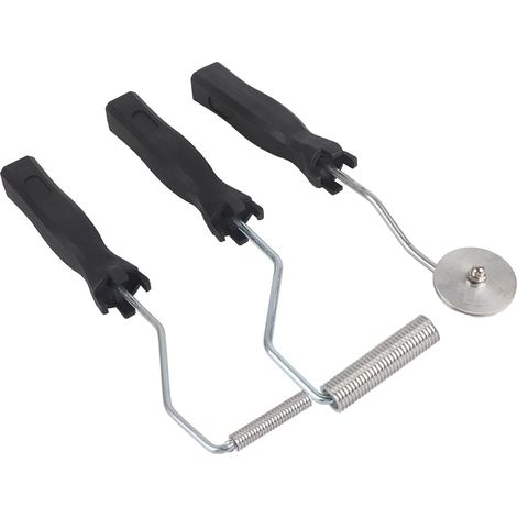 alliage D'aluminium 3Pcs / Set de Kit Composé de Résine de Rouleau de Stratification de Rouleau D'Outil de Palette de Fibre de Verre Pour Le Moule de Frp (1/5)