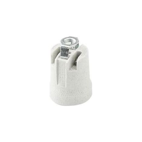 Porte-lampe en porcelaine de fai - avec support pour douille e27 0072/73