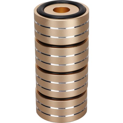 4 Pieds Isolateurs Anti-Vibration SP4010 40x20mm pour Enceintes, Ampli et Équipement Audio Dorés (1/5)