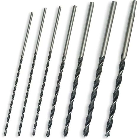 Jeu de Forets à Bois Hélicoïdaux 4-12 mm x 300 mm pour Perceuse Ortviai (1/4)