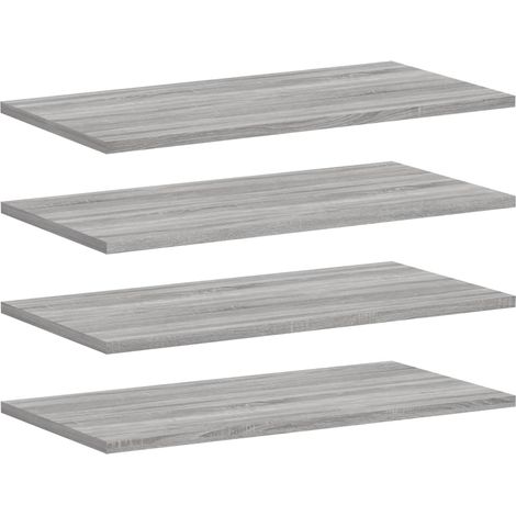 Maison Exclusive - Wandregale 4 Stk. Grau Sonoma 60x30x1,5 cm Hol