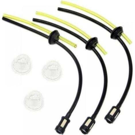 Kit filtro carburante universale da 6 pezzi, guarnizione per tubo carburante per decespugliatore, tosaerba, tagliasiepi e potatore.
