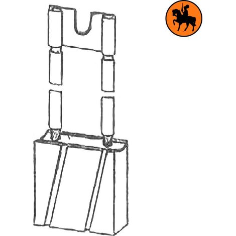 Ensemble de 4 balais de charbon LANSING 5431769 10x40x46mm