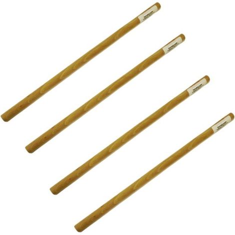 4 tourillons lisses en bois pour tissage mural 30 cm Ø 12 mm