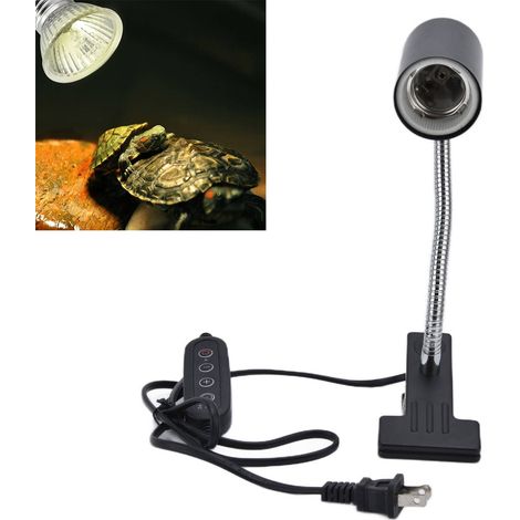 Douille de lampe tortue avec minuterie standard américaine 110 V et clip en fer (1/5)