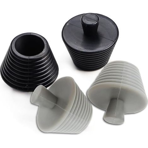 4-Piece Universal Drain Plugs, Rubber Sink Plug, Universal Bathtub Plug, Bathtub Drain Plug, Drain Pipe Sealing Plug (1/4)