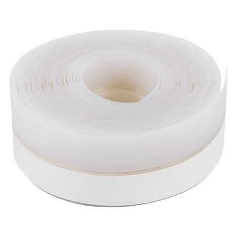 Bande de silicone autocollante, imperméable et coupe-vent (25 mm, transparente) 10 mètres - Pour l'étanchéité des portes et fenêtres, transparente 2,5 cm (1/5)