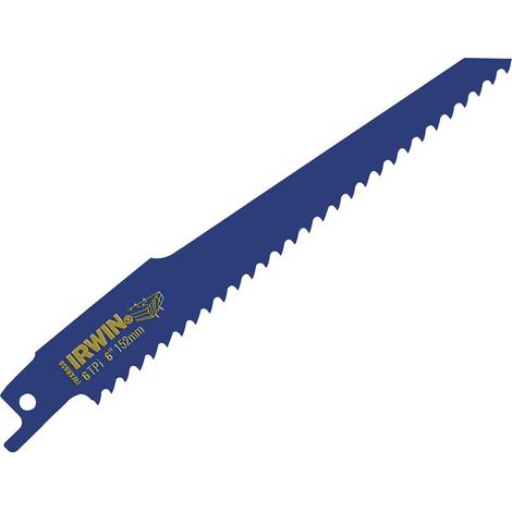 IRWIN 10506429 6-Inch (150 mm) 6 TPI Wood and Metal Inlay Saw Blade (Model 656R)
