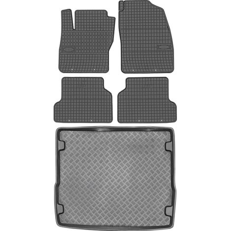 Juego de alfombrillas de goma para coche y maletero para Ford Focus II Kombi (2005-2011). (1/5)