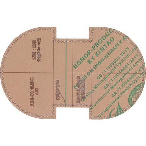 Acryl-Geldbörsen-Schablone, präziser Schnitt, transparente Vorlage zur Herstellung von Ledergeldbörsen (1/5)