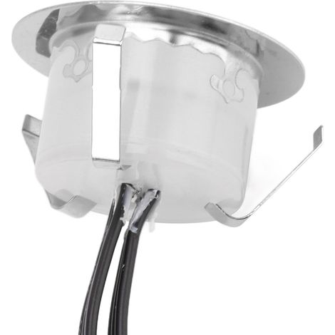Kit de 10 spots LED encastrés pour terrasse, 0,8 W, acier inoxydable 304, étanche IP67, prise européenne 90-265 V (1/5)