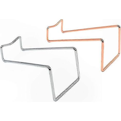 Lot de 2 porte-bouteilles en métal pour plan de travail, organiseur à vin autonome pour cuisine, bar, salon et cave. (1/5)