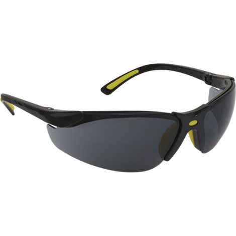 Worksafe Zante Style Smoke Lens Safety Glasses with Flexi Arms (1/2)