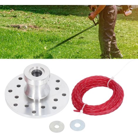 Disque en aluminium multi-trous avec tête de coupe-bordures en fil torsadé pour débroussailleuses Titan Pro (1/5)
