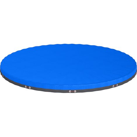 Bâche de piscine - Outsunny - ronde imperméable pour piscines hors sol de 420-430 cm - polyéthylène - Ø 450 cm - bleu