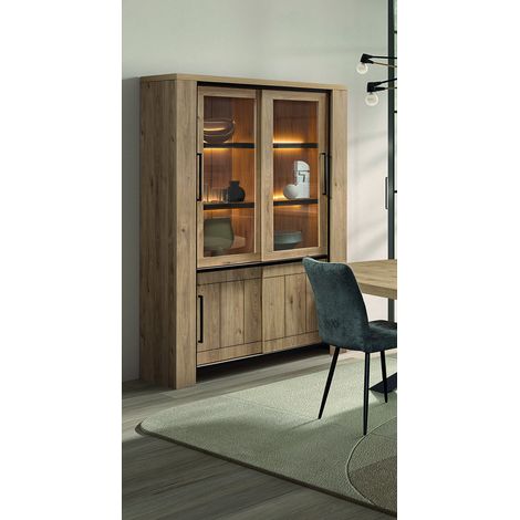 Vaisselier/argentier contemporain chêne clair Henrik (1/5)