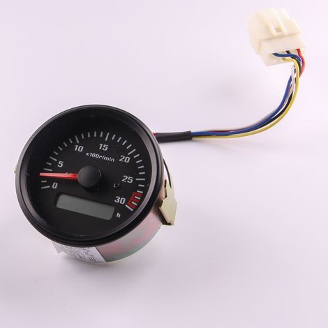Tachymètre pour moteur diesel, tachymètre à aiguille pour générateur, 12 V CC 24 V CC