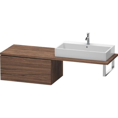 L-CUBE mobile consolle basso 400x820x547mm noce scuro