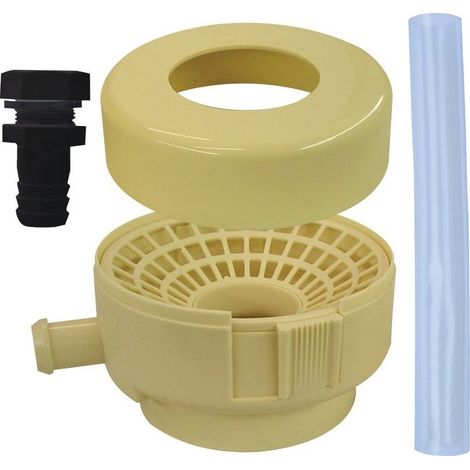 Bellijardin Raccord chéneau récupérateur d'eau Beige Ø70-80-100 carré 75 mm chantiers humides espaces confinés (1/2)