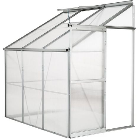 Serra da giardino addossata in policarbonato "Aneth" 190 x 125 x 195 cm - 2,37 m² (1/5)