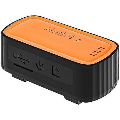 Traceur GPS pour animaux de compagnie, dispositif de suivi pour chats et chiens, suivi anti-perte, recherche d'animaux par son et lumière, localisation précise (Orange) (1/5)